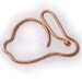 BUNNY - Copper Rabbit Handmade Stitch Marker Keeper