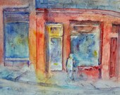 Waiting (The Christmas Shop, Edinburgh) - print