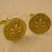 Berlin Blues - 1950 German Leaf Coin Cufflinks, Man Gift, Groomsman Gift, Wedding Gift