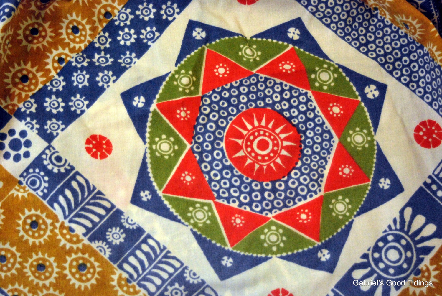 Vintage Sheet Fat Quarter - Multi Colored Patchwork