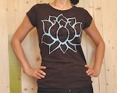big LOTUS brown burnout T