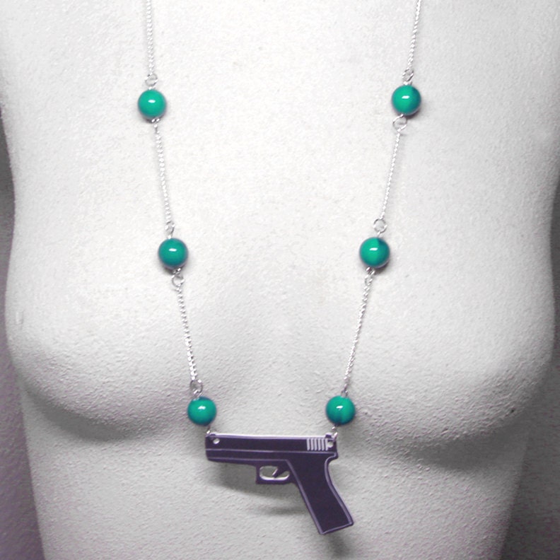 Sweet  Handgun Necklace