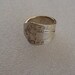 Silver Spoon Ring Recycled Silverware Jewelry Heraldic Made to Order