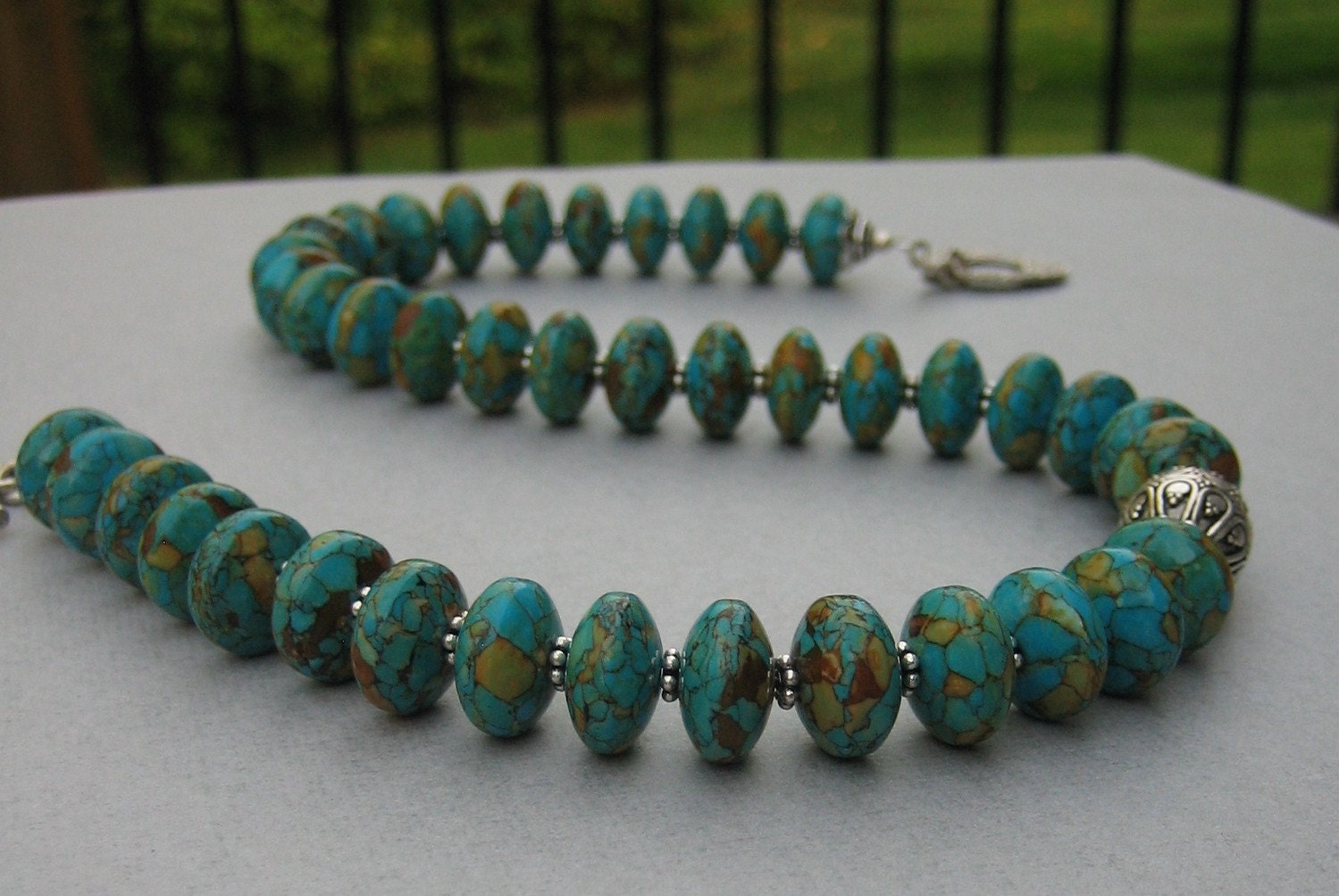 Mosaic Turquoise Necklace