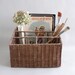 Wicker Desk Top File Organizer Basket