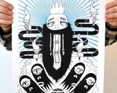 The Fire and The Flood limited edition screenprint