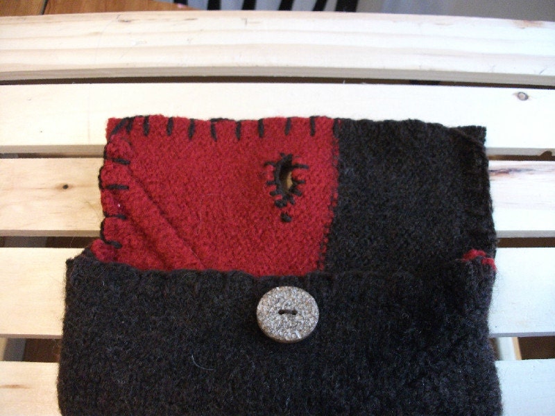 Brick Road Recycled Wool Change Purse