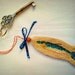 Fish No. 3 - Hand Embroidered Keychain - Bag Charm