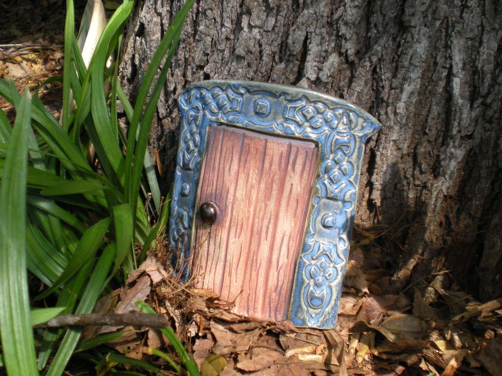 Made to order custom fairy doors by muddy muse pottery