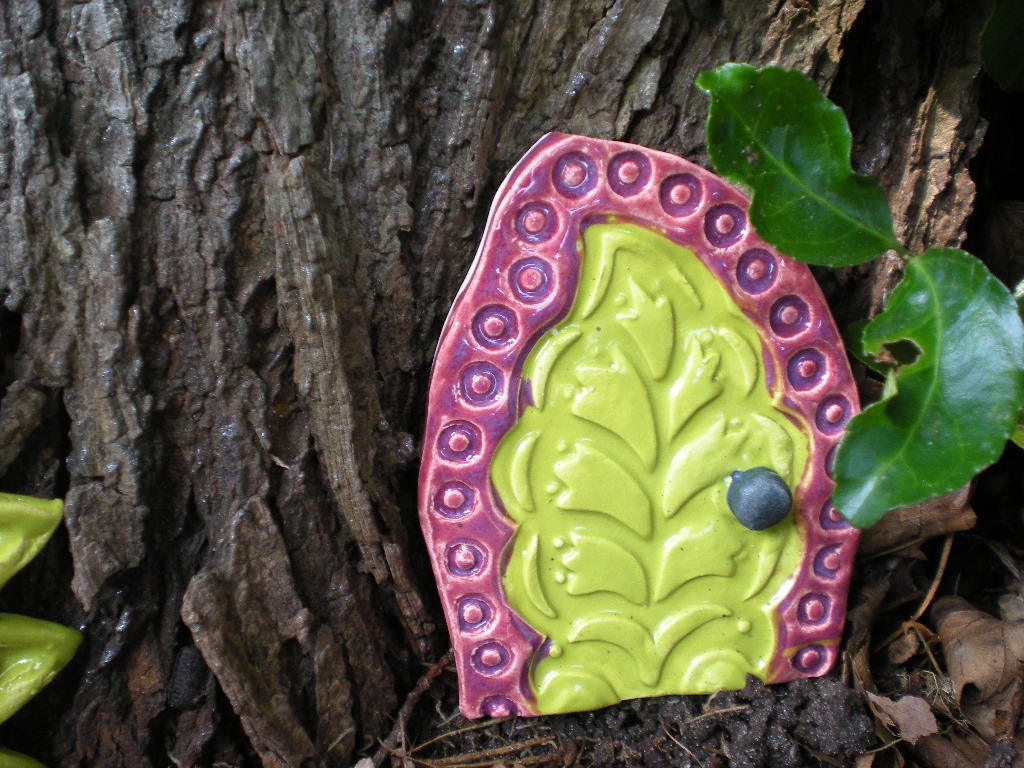 Made to order custom fairy doors by muddy muse pottery