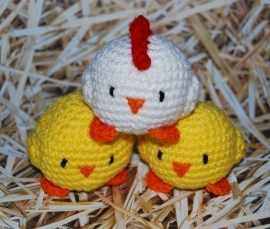 PDF CROCHET PATTERN - Juggling Chickens