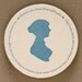 Jane Austen coasters with 4 quotes (letterpress printed), set of 8, Ready to Ship