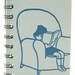 Reading Diary, Organizer or Journal, comfy chair cover: Keep track of your reading list, Ready to Ship