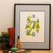 Letterpress Art Print with Wood Type Collage, 8x10, Countless,  ON SALE