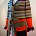 Puprle\/Orange\/Green Sweatercoat RESERVED for DENISE