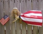 Americana Doll Primitive Patriotic Folk Art Liberty