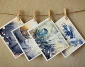 French Lux cards -- set of 4