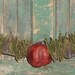 Bay Leaf Garland with 2 Pear Gourds - 31 to 42 inches long - MADE IN USA