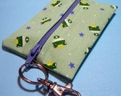 Green Frog Zip It Card/ID Case Gift Card Holder - The Frog Prince