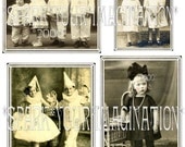 FaiRy aLTeReD aRt CLoWNs PieRRoT CiRCuS ViNTaGe aNTiQuE PHoTo DiGiTaL CoLLaGe SHeeT HaNG TaGs SCRaPBooKiNG SuPPLieS