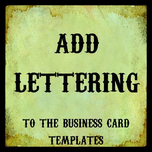 Custom Add on for Business Card or Etsy Shop Banner templates personalized for you