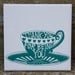 Thank You For Being You Hand Printed and Fired Tile In Green