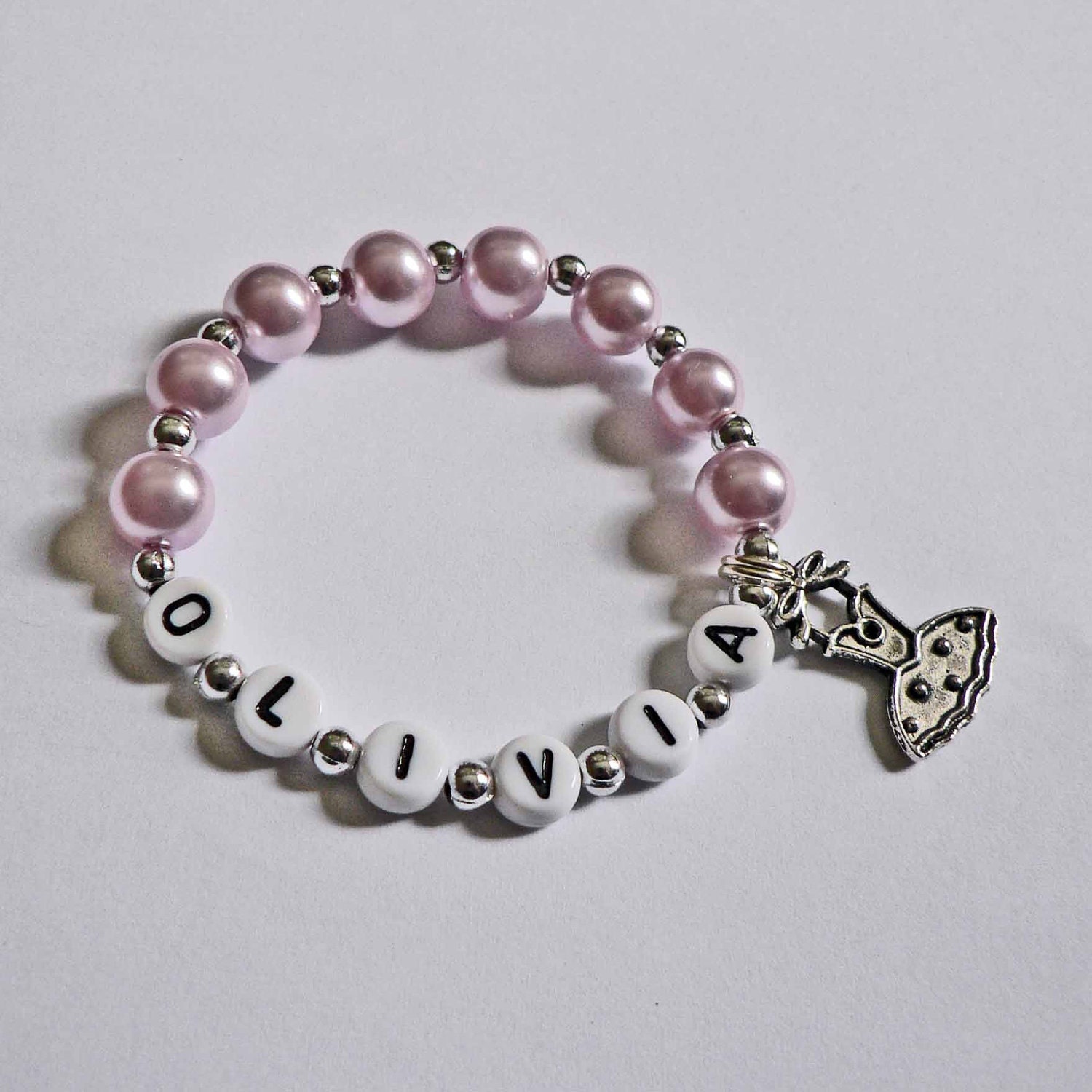 Children's Jewelry Bracelet PERSONALIZED with Ballet Charm Party Favor Infant Child Kid Adult Sizes