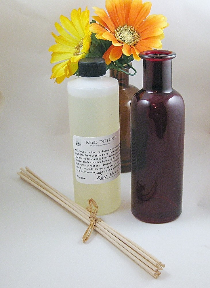 Vanilla Extract 8 ounce Reed Diffuser Set, You choose the apothecary jar