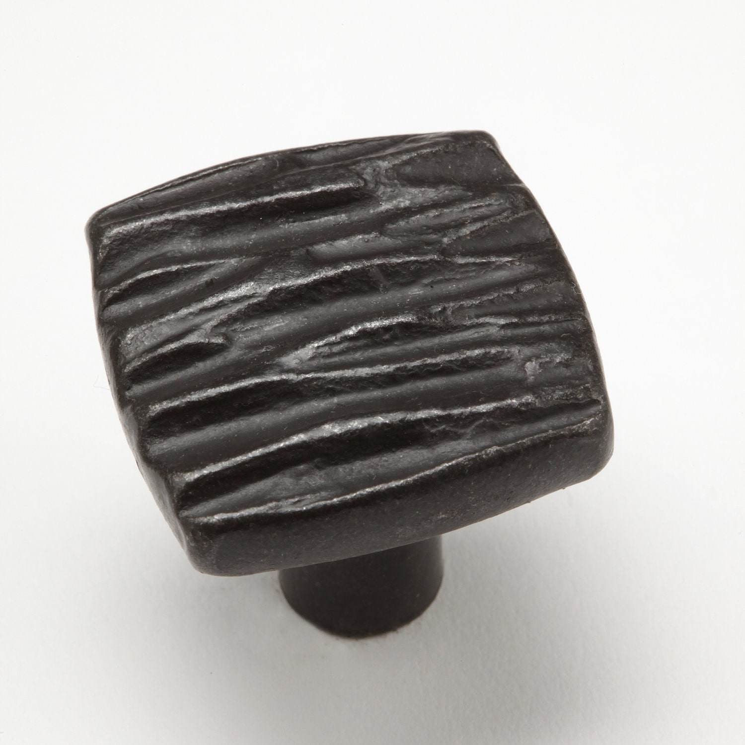 1" Tree Bark Knob 0415 - Wrought Iron Cabinet Hardware