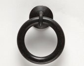 Large Thick Ring Pull 0104-11 -  Wrought Iron Cabinet Hardware