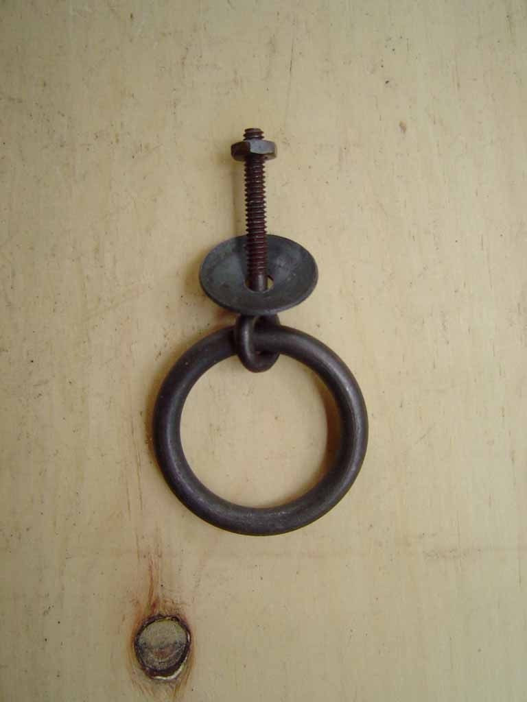 Forged Cabinet Hardware - Large iron ring pull 0103-11