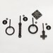Drop Pull 0502-11 - Wrought Iron Cabinet Hardware
