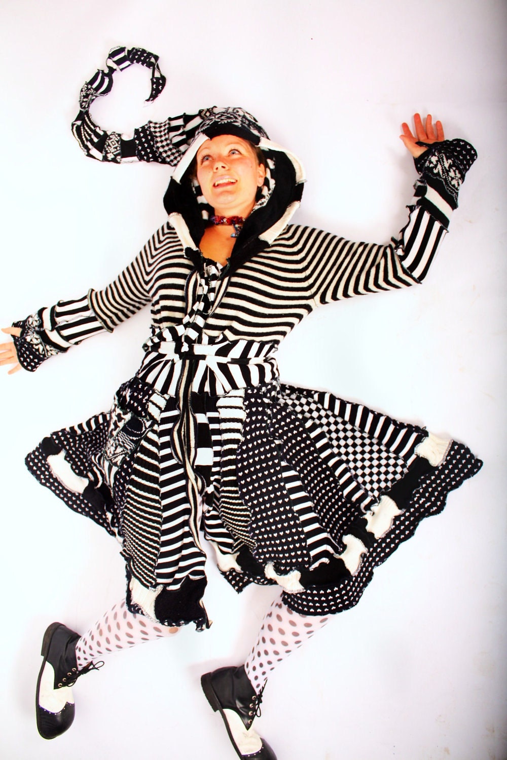 Recycled Sweater Circus Coat TUTORIAL by Katwise