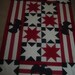 Union Stars Patriotic Quilt Top to Finish 40 x 60 inches
