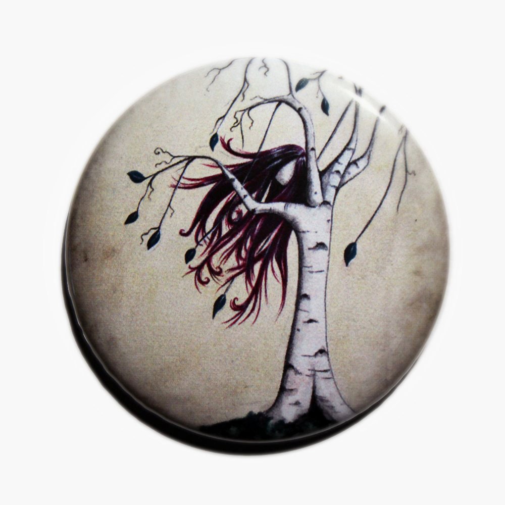 2.25" Pocket Mirror - Free - whimsical tree