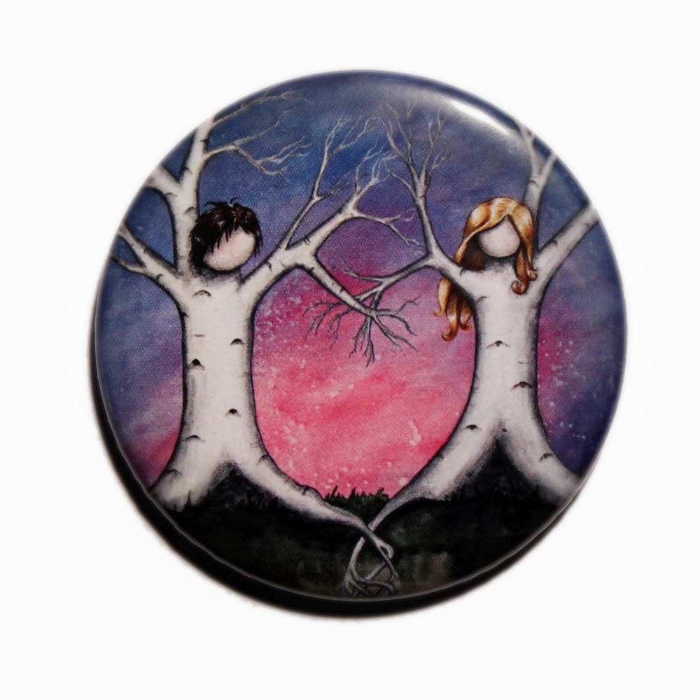 2.25" Pocket Mirror - Tangled - whimsical trees