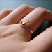 ahoy . silver . anchor stacking  ring . size 8