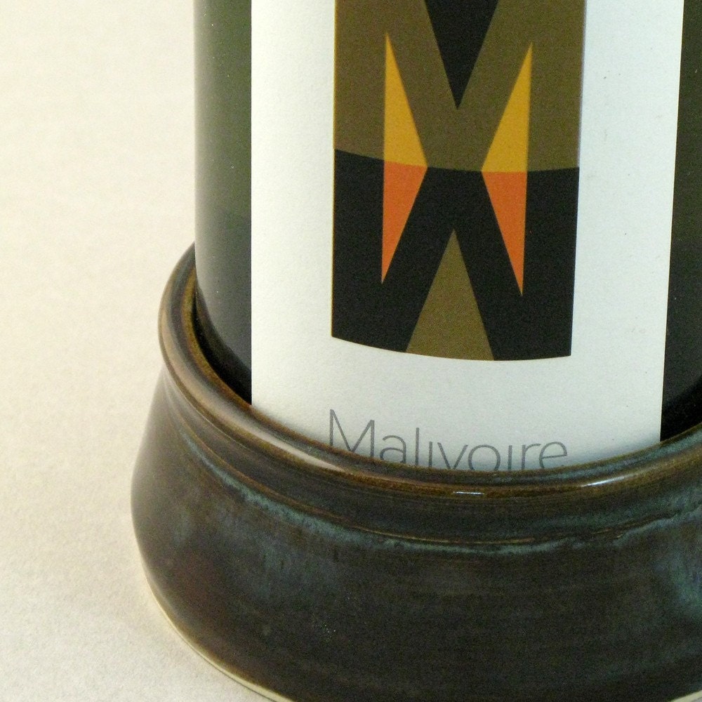 Brown Wine Bottle Coaster