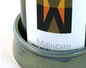 Smoky Sky  Blue Wine Bottle Coaster
