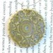 Pale and Blue Ceramic Pendant with Necklace