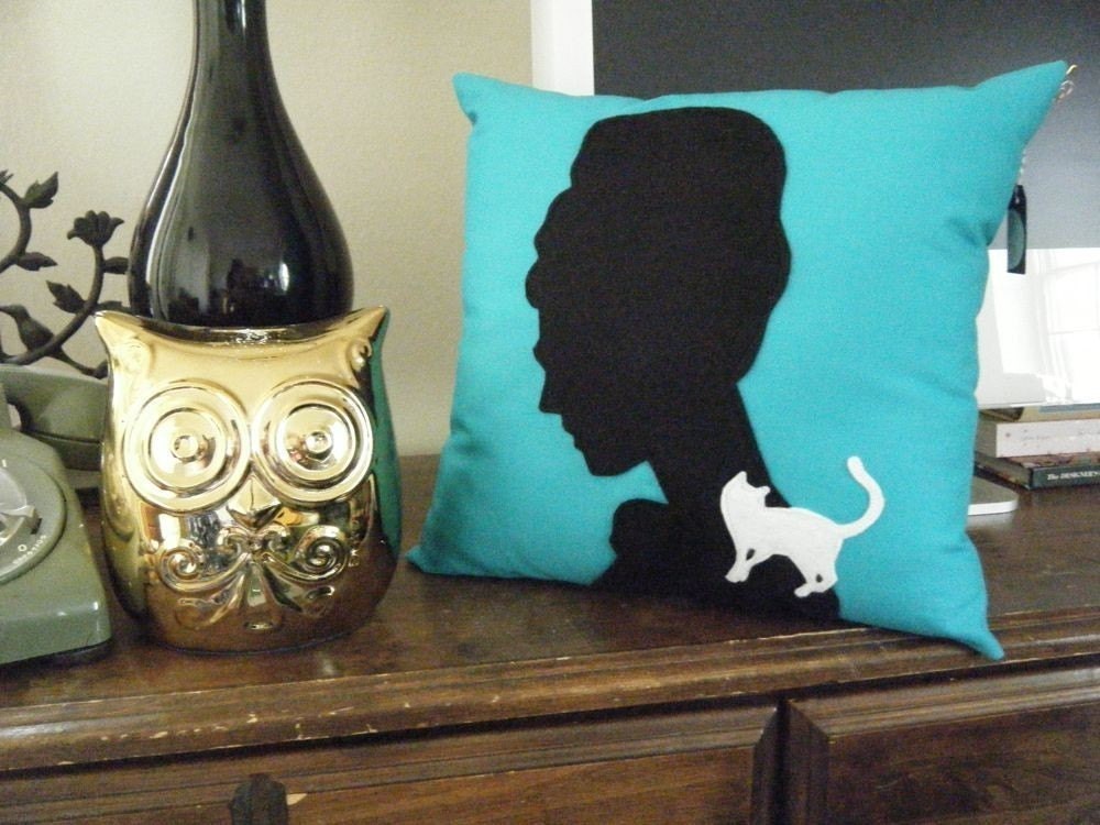 Audrey Hepburn Breakfast at Tiffany's Decorative Pillow - Perfect for Wedding Decor - As Seen on Gossip Girl
