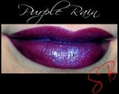 Purple Rain Mineral makeup Lipstick (Dark red with purple shimmer & blue duochrome shift) Cheek and Lip Color