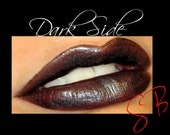 Dark Side Mineral Lipstick (Black with silver shimmer) GothLip Stix