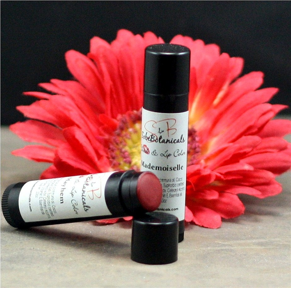 Takes the Cake Mineral Lipstick  (Medium pretty shimmery pink) makeup Cheek and Lip Color