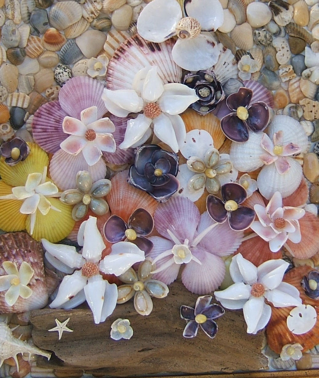 Beach Decor Seashell Flower Picture