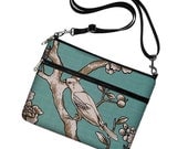 SALE iPad Case iPad Cover iPad Sleeve Ipad Bag Ipad 3 Ipad 2 Ipad 1 adjustable shoulder strap - Bird on Branch Blue