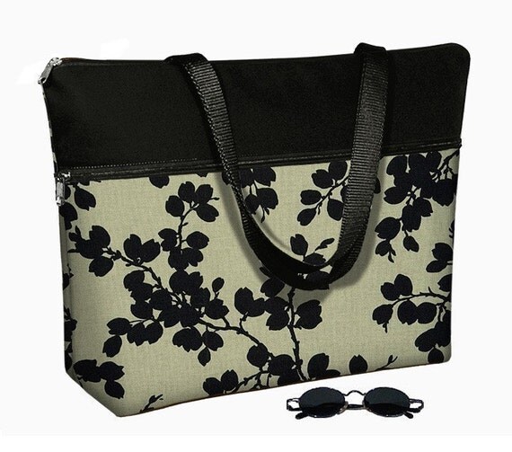 Laptop Tote Bag padded case fits up to 17 by janinekingdesigns