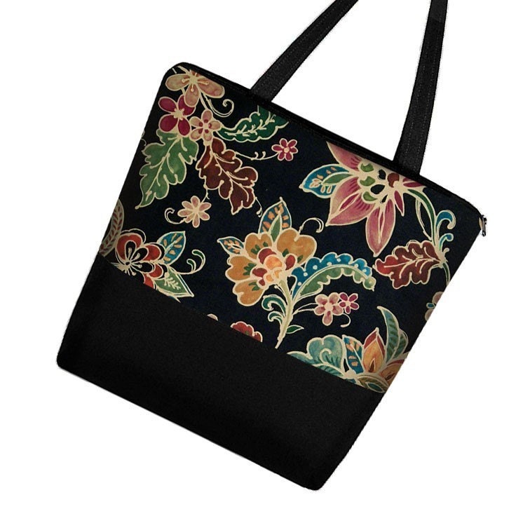 Large Tote Diaper Bag Book Bag purse zipper pockets - SUPER SALE ready to ship