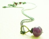 A Thousand Things - Ruby and Silver Necklace - Jewelry by nutraj on Etsy