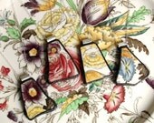 Custom Bridesmaid Jewelry - Matching Broken Plate Pendants on Chains - Recycled China